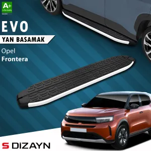 Opel Frontera 2025-Günümüz uyumlu Evo Aluminyum Yan Basamak 183 Cm 2024 Üzeri A+ Kalite modelleri Oto Aksesuar Shop'de. Kaliteli malzeme, hızlı kargo ve