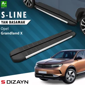 Opel Grandland 2021-Günümüz (Grandland) uyumlu 2 Elektrikli S-Line Aluminyum Yan Basamak 193 Cm 2024 Üzeri A+ Kalite modelleri Oto Aksesuar Shop'de. Kaliteli