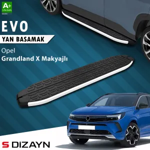 Opel Grandland 2021-Günümüz (Grandland) uyumlu X Makyajlı Hybrid Evo Aluminyum Yan Basamak 183 Cm 2021-2024 A+ Kalite modelleri Oto Aksesuar Shop'de. Kaliteli