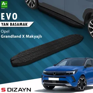 Opel Grandland 2021-Günümüz (Grandland) uyumlu X Makyajlı Hybrid Evo Siyah Yan Basamak 183 Cm 2021-2024 A+ Kalite modelleri Oto Aksesuar Shop'de. Kaliteli