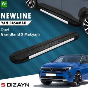 Opel Grandland 2021-Günümüz (Grandland) uyumlu X Makyajlı Hybrid NewLine Aluminyum Yan Basamak 183 Cm 2021-2024 A+ Kalite modelleri Oto Aksesuar Shop'de.