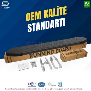 S-Dizayn Opel Grandland X Makyajlı Hybrid Skyline Siyah Yan Basamak 183 Cm 2021-2024 A+ Kalite thumb 2