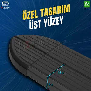 S-Dizayn Opel Grandland X Makyajlı Hybrid Skyline Siyah Yan Basamak 183 Cm 2021-2024 A+ Kalite thumb 3
