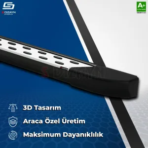 S-Dizayn Opel Zafira Life Kısa Şase TrimLine Gri Yan Basamak 213 Cm 2020 Üzeri thumb 4