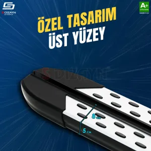 S-Dizayn Opel Zafira Life Uzun Şase TrimLine Gri Yan Basamak 248 Cm 2020 Üzeri thumb 3