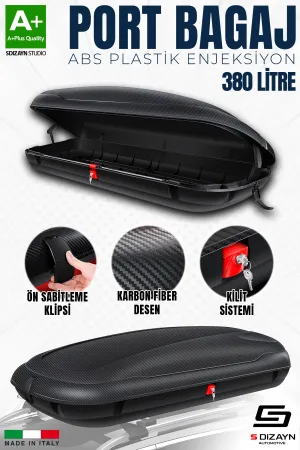 Universal uyumlu Araç Üzeri Port Bagaj Karbon Fiber Desen 380 Litre Enjeksiyon Plastik A+ Kalite modelleri Oto Aksesuar Shop'de. Kaliteli malzeme, hızlı kargo
