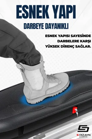 S-Dizayn Araç Üzeri Port Bagaj Karbon Fiber Desen 380 Litre Enjeksiyon Plastik A+ Kalite - Görsel 4