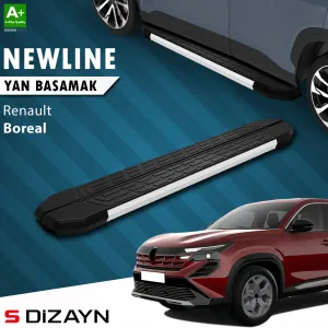 S-Dizayn Renault Boreal Newline Aluminyum Yan Basamak 183 Cm 2026 Ve Sonrası A+ Kalite