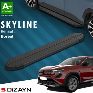 Renault Boreal Skyline Siyah Yan Basamak 183 Cm 2026 Ve Sonrası A+ Kalite