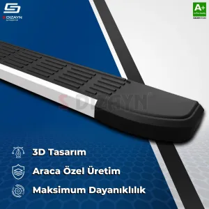 Drs Tuning Renault Boreal S-Line Aluminyum Yan Basamak 183 Cm 2025 Üzeri A+ Kalite - Görsel 4
