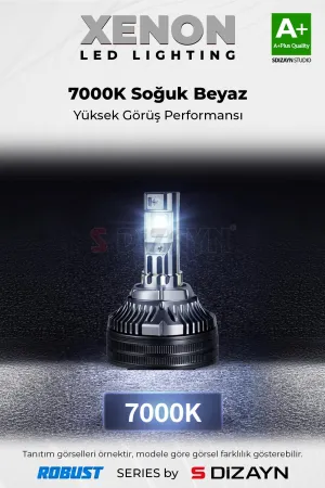 Prime Plus H11 Led Xenon / 45W / 12000 LM / 7000K A+ Kalite - Görsel 5