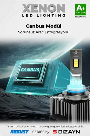 S-Dizayn D2S Led Xenon / 60W / 12000 LM / 8000K A+ Kalite - Görsel 4