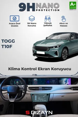 TOGG T10F 2025-Günümüz uyumlu 9H Nano İç Merkezi Kontrol Ekran Koruyucu (PARLAK) 2025 Üzeri A+ Kalite modelleri Oto Aksesuar Shop'de. Kaliteli malzeme, hızlı
