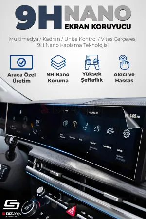 Drs Tuning Peugeot 3008 3 10 İnç 9H Nano Gösterge ve Multimedya Ekran Koruyucu (PARLAK) 2024 Üzeri A+ Kalite - Görsel 2