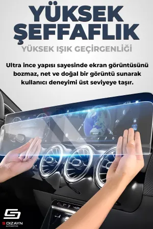 Drs Tuning Peugeot 3008 3 21 İnç 9H Nano Kavisli Ekran ve İ-Toggle Ekran Koruyucu (PARLAK) 2024 Üzeri A+ Kalite - Görsel 3