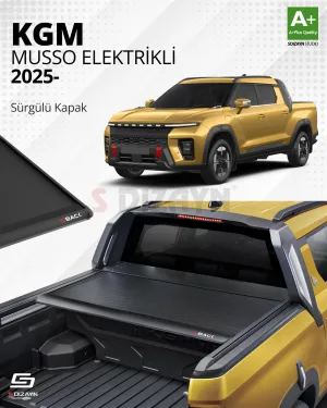 S-Dizayn Ssangyong Musso Elektrikli S-Back Sürgülü Kapak Siyah V1 2025 Üzeri thumb 1