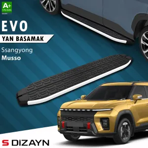 Universal uyumlu Ssangyong Musso Elektrikli Evo Aluminyum Yan Basamak 223 Cm 2025 Üzeri A+ Kalite modelleri Oto Aksesuar Shop'de. Kaliteli malzeme, hızlı kargo