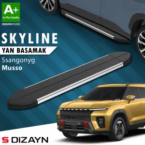Universal uyumlu Ssangyong Musso Elektrikli Skyline Krom Yan Basamak 223 Cm 2025 Üzeri A+ Kalite modelleri Oto Aksesuar Shop'de. Kaliteli malzeme, hızlı kargo