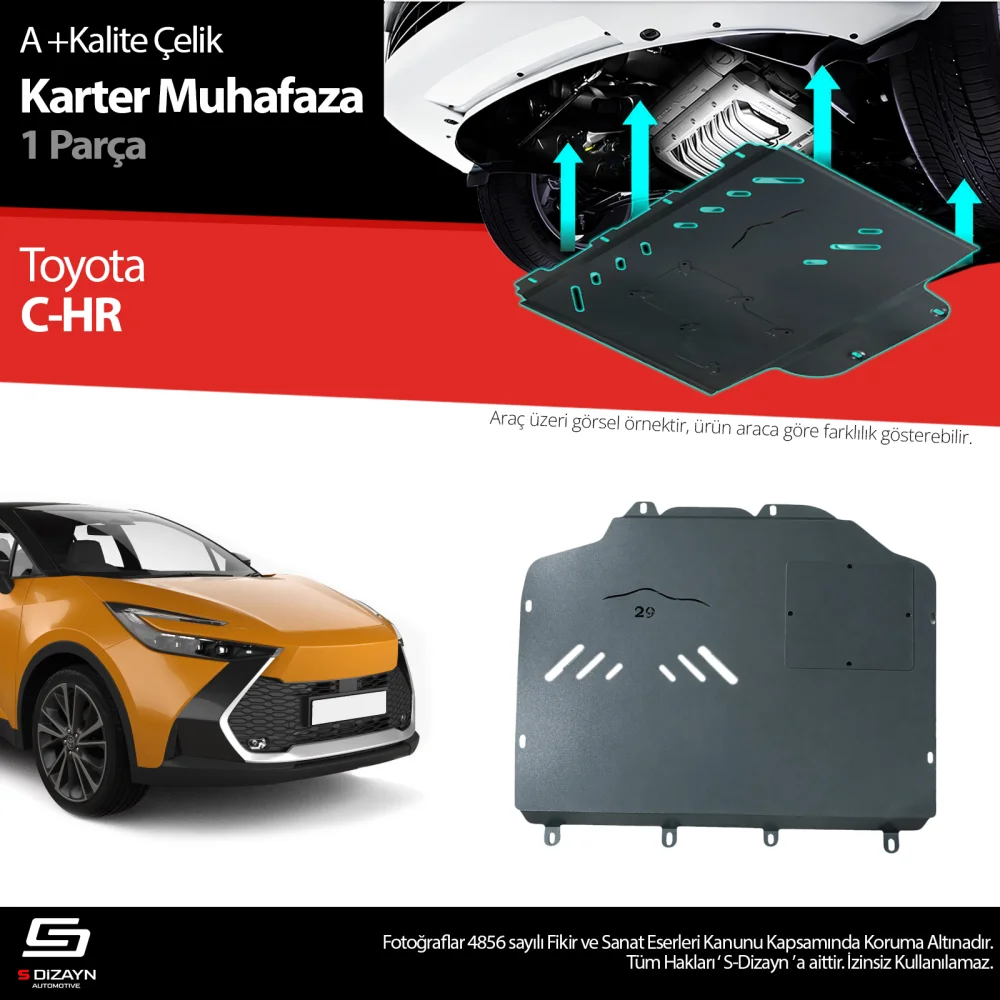 Drs Tuning Toyota C-HR Çelik Karter Muhafaza 2023 Üzeri A+ Kalite