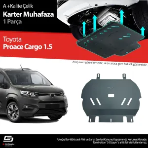 Toyota uyumlu Proace Cargo 1.5 Çelik Karter Muhafaza Koruma 2018 Üzeri A+ Kalite modelleri Oto Aksesuar Shop'de. Kaliteli malzeme, hızlı kargo ve güvenli