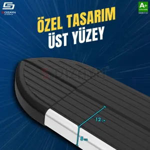 S-Dizayn Volvo XC90 Makyajlı Benzinli Skyline Aluminyum Yan Basamak 203 Cm 2024 Üzeri A+ Kalite thumb 3