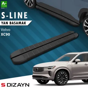 S-Dizayn Volvo XC90 Makyajlı Benzinli S-Line Siyah Yan Basamak 203 Cm 2024 Üzeri A+ Kalite thumb 1