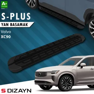 S-Dizayn Volvo XC90 Makyajlı Benzinli S-Plus Siyah Yan Basamak 203 Cm 2024 Üzeri A+ Kalite thumb 1