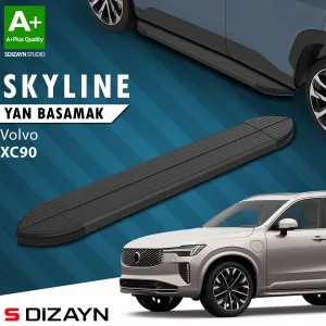 Volvo XC90 2015-Günümüz (B) uyumlu Makyajlı Hybrid Skyline Siyah Yan Basamak 203 Cm 2024 Üzeri A+ Kalite modelleri Oto Aksesuar Shop'de. Kaliteli malzeme,
