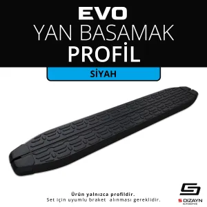 Universal uyumlu Evo Siyah Yan Basamak Profil 183 Cm Etekli 36lık modelleri Oto Aksesuar Shop'de. Kaliteli malzeme, hızlı kargo ve güvenli alışverişle hemen