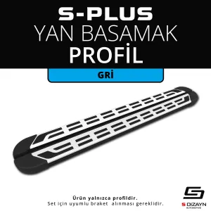 Universal uyumlu S-Plus Gri Yan Basamak Profil 163 Cm Etekli modelleri Oto Aksesuar Shop'de. Kaliteli malzeme, hızlı kargo ve güvenli alışverişle hemen